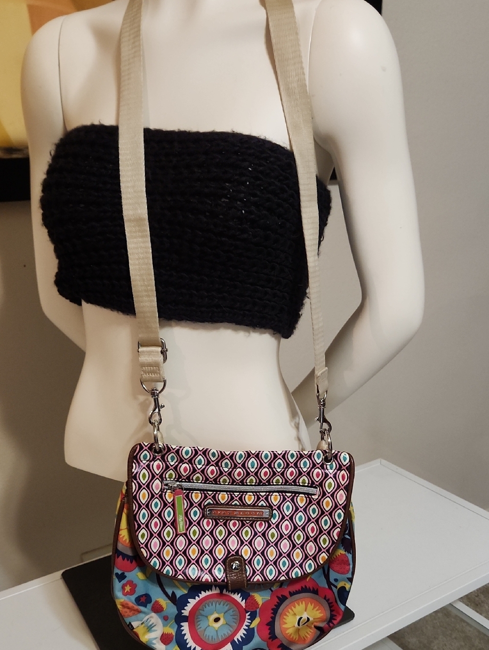Lily Bloom Colorful Patterned Crossbody Bag - Multicolor